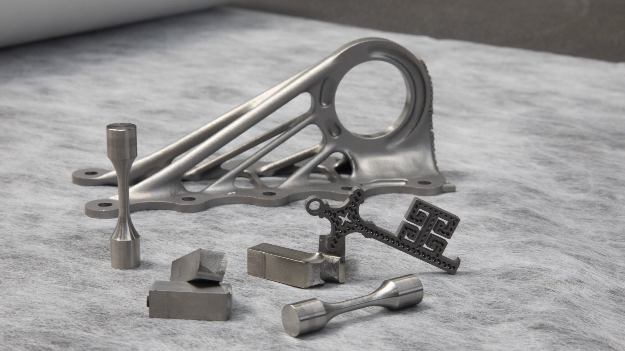 Various shapes lying on a surface 