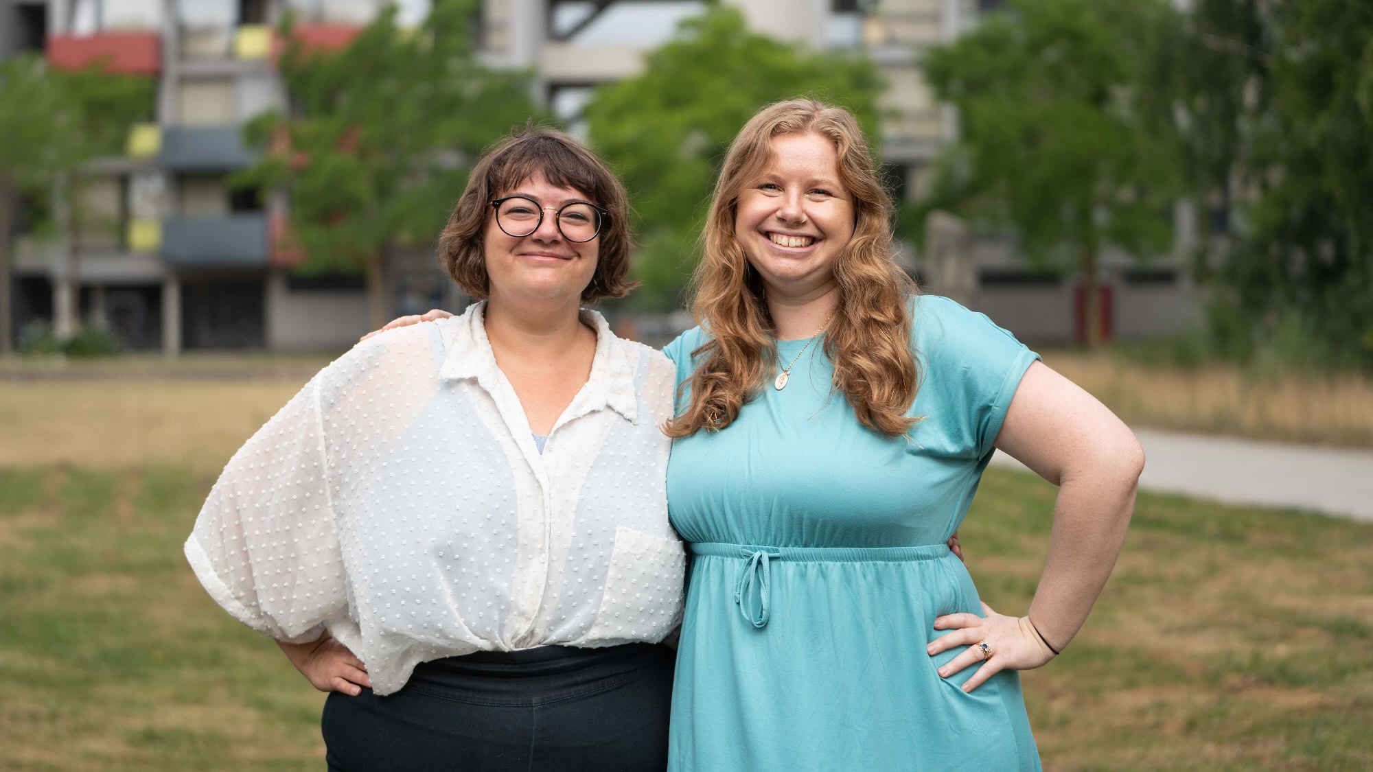 A portrait photo of Alex Mierke-Zatwarnicki and Emily Olsen 