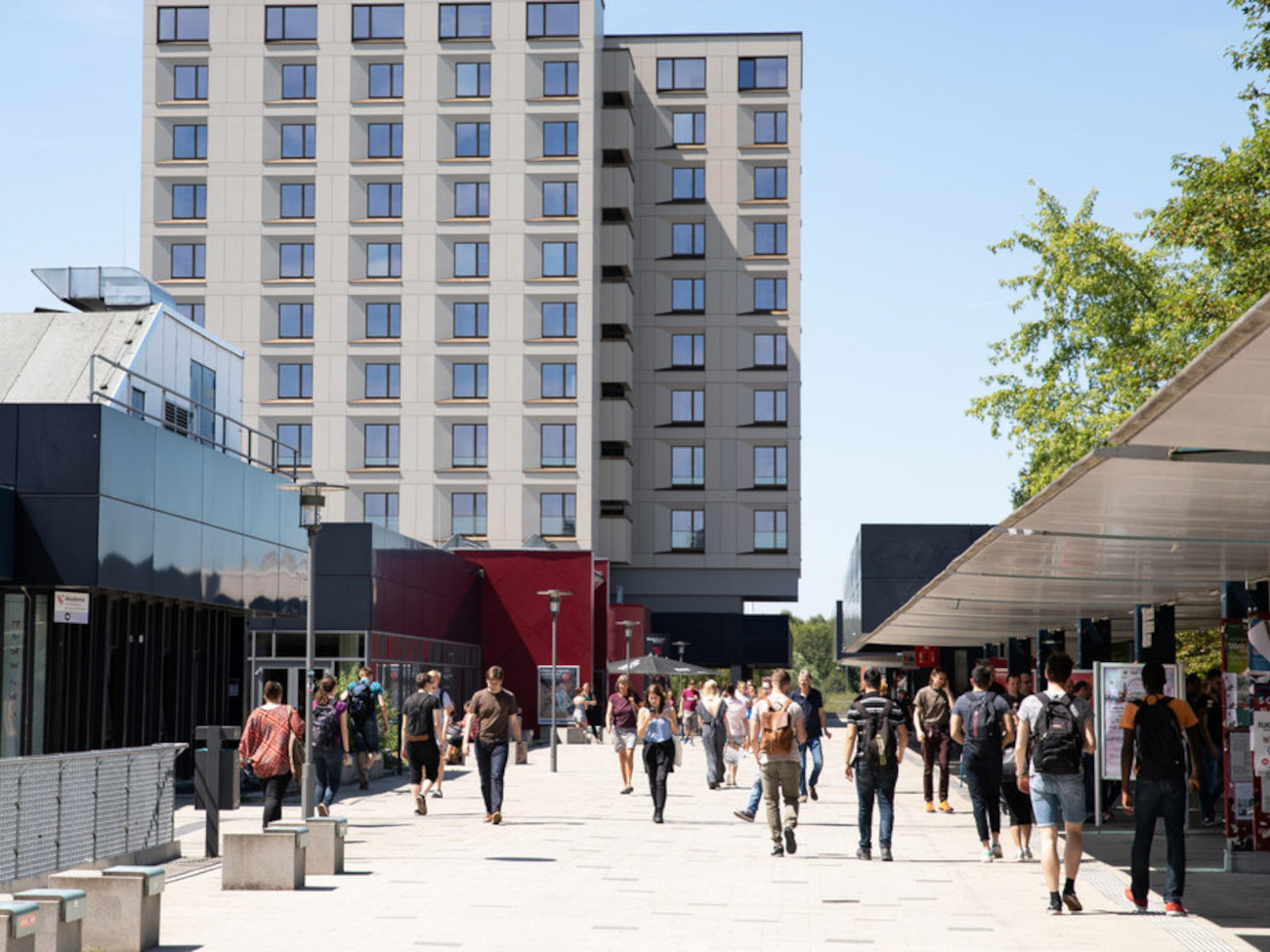 Blick auf den Universitäts Boulevard