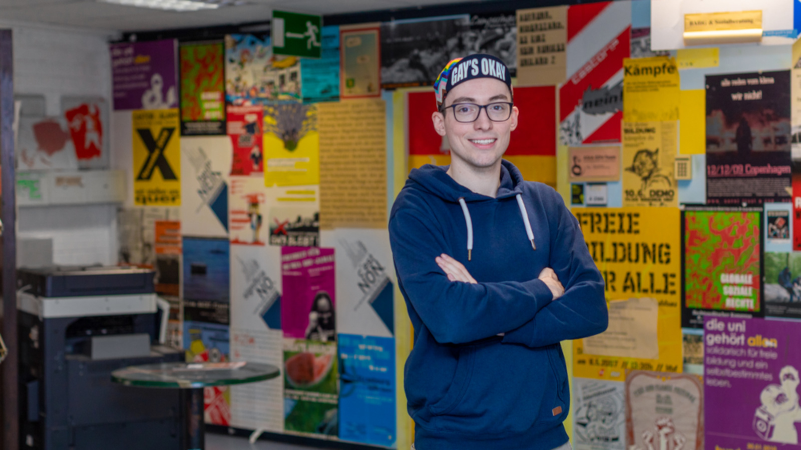 Florian Walter spotted on the AStA Student’s Union floor