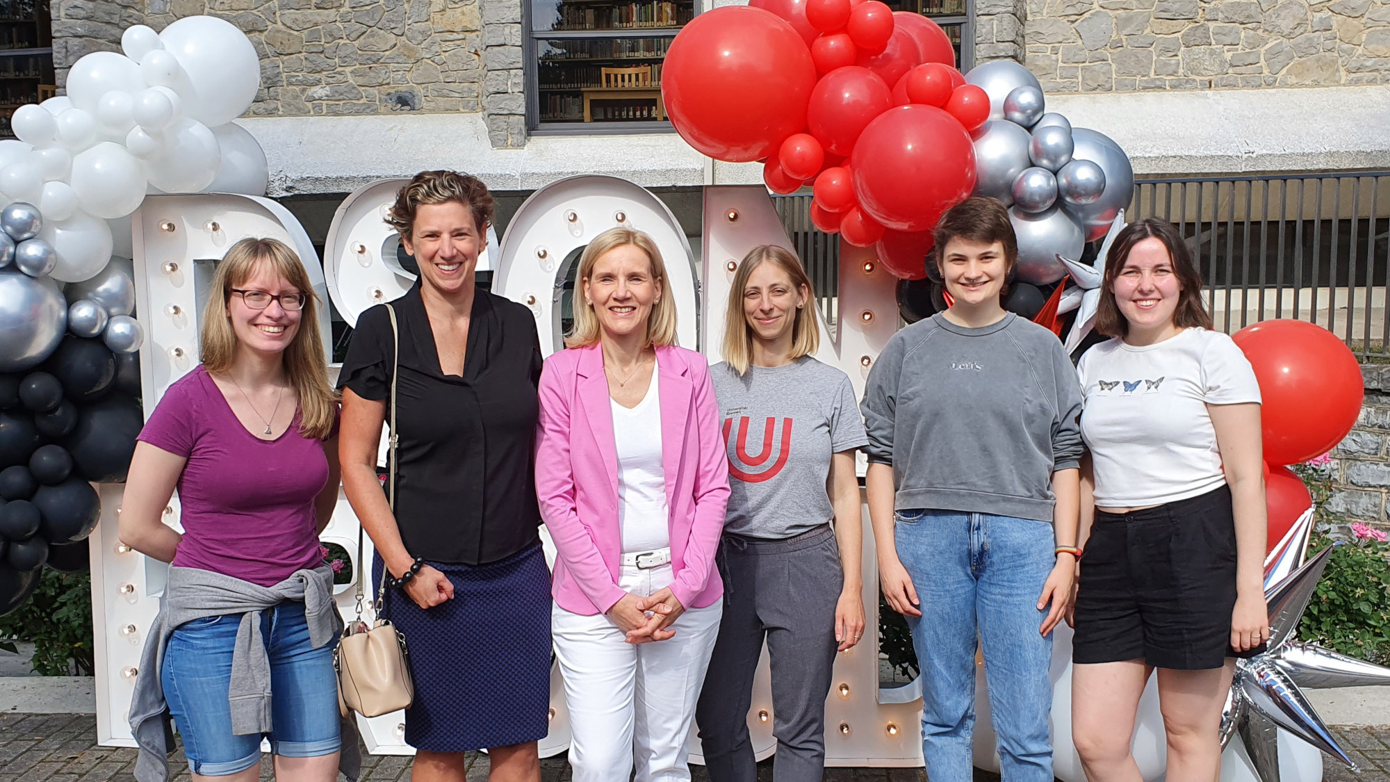 (von links) Studentin Viviana Ulloa de la Torre, Samantha Brandauer vom Dickinson College (Associate Provost and Executive Director of the Center for Global Study and Engagement), Rektorin Jutta Günther der Uni Bremen, Leitung des International Office Mar