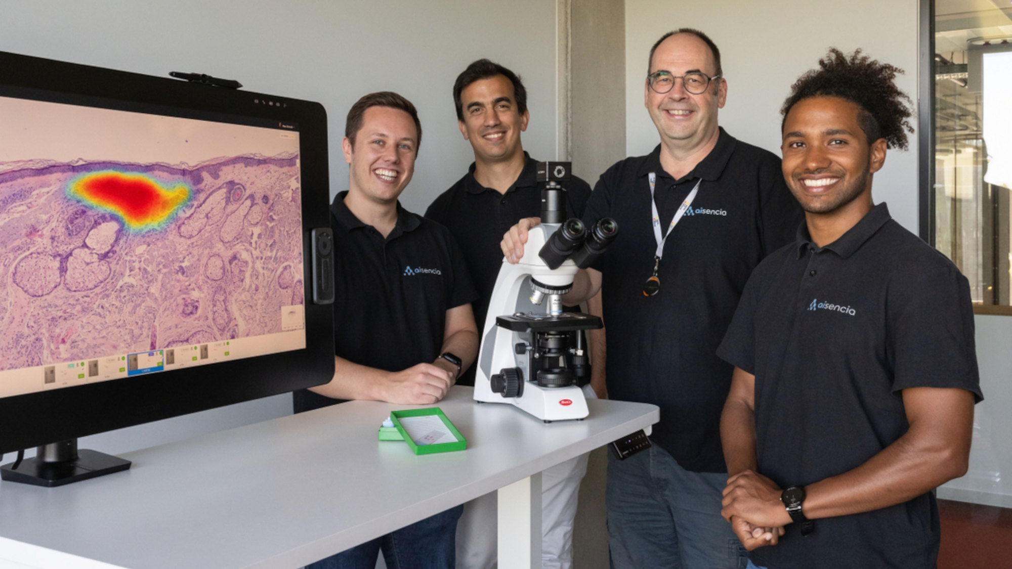 The aisencia team: Maximilian Schmidt, Daniel Otero Baguer, Dietrich Schreiber and Jean Le'Clerc Arrastia